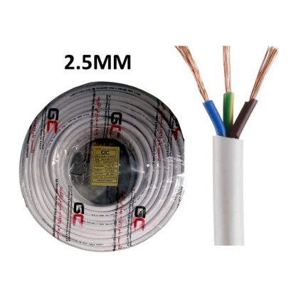 3CORE X2.5MM FLEXIBLE PVC CORDS 80 YARDS GULF CABLE