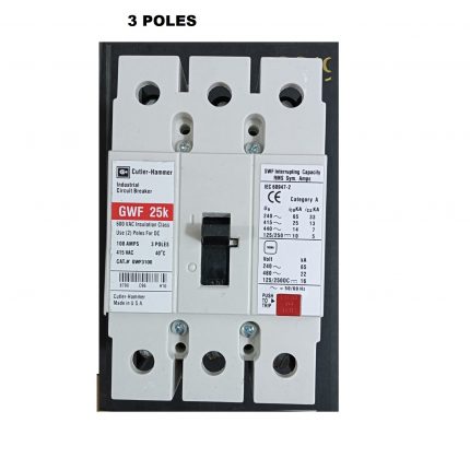 GWF 25K CIRCUIT BREAKER 100A 600VAC 3 POLES GWF3100